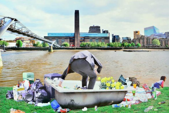 Marta Corada, Picnic Opposite Tate Modern, 2016